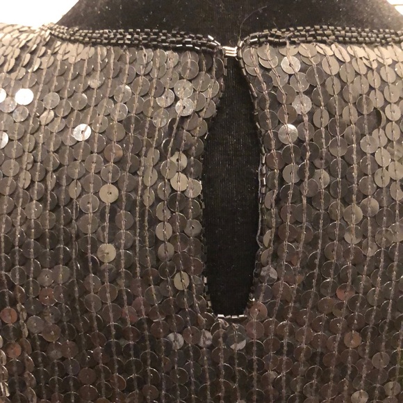 Vintage sequin 80’s top Christmas New Years dragon casino - Picture 5 of 8